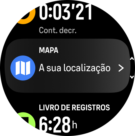 Menu do mapa Phoenix