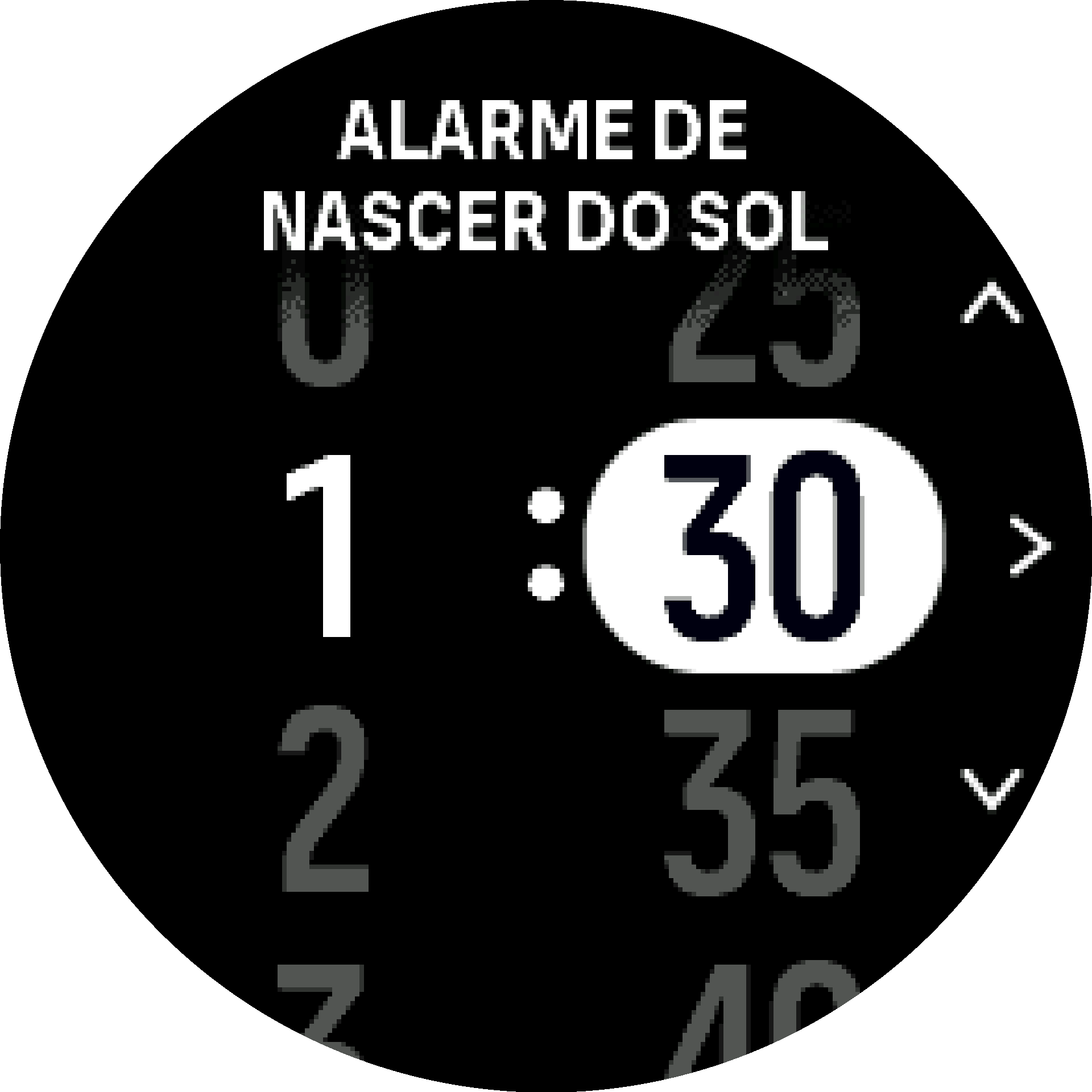 Horas antes do nascer/pôr-do-sol S9PP