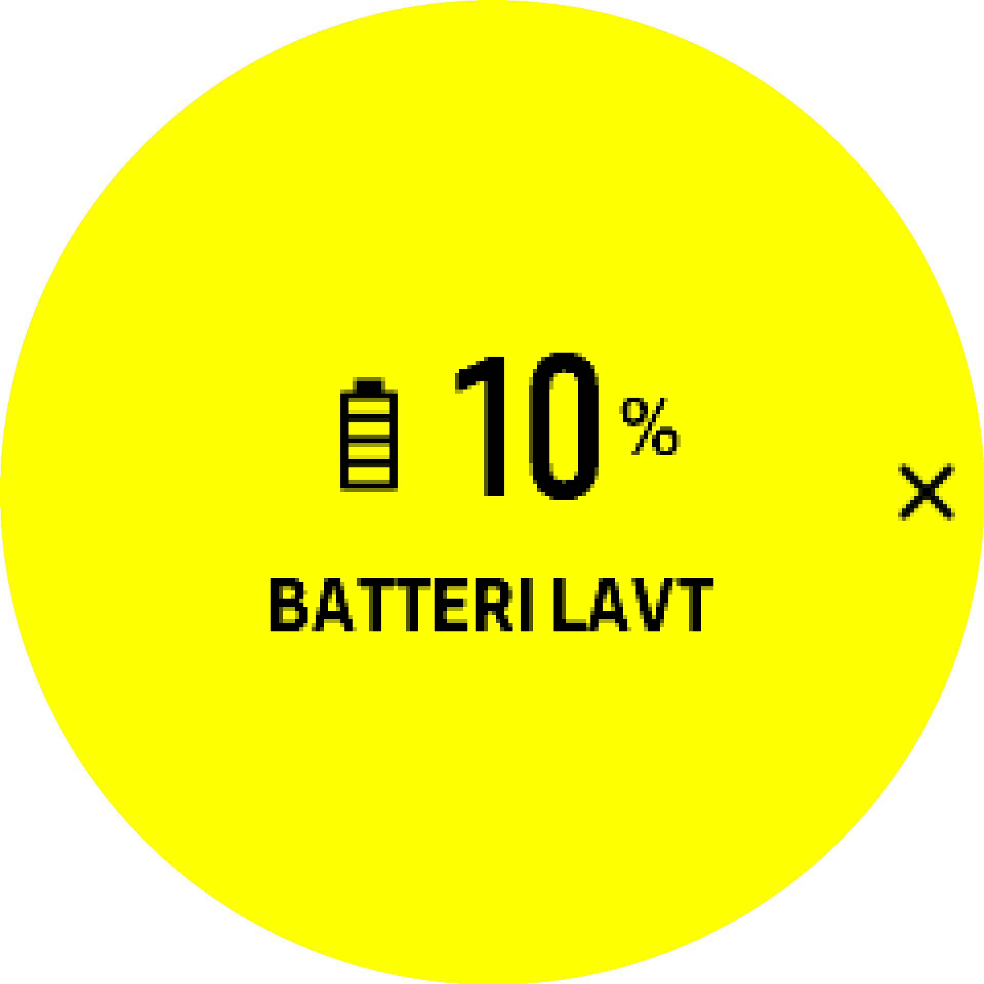 Battery Warning S9PP