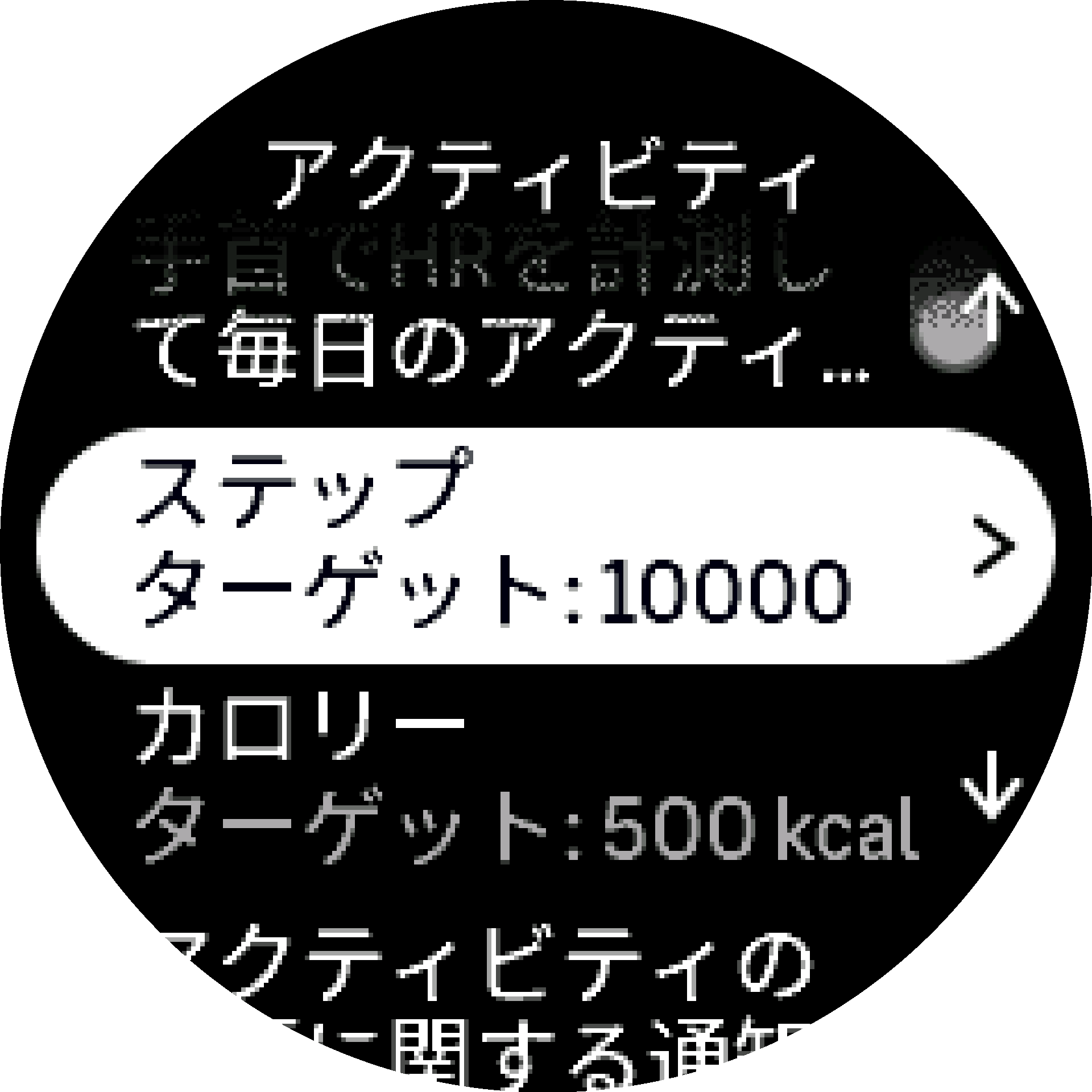 活動レベルの目標 S9PP