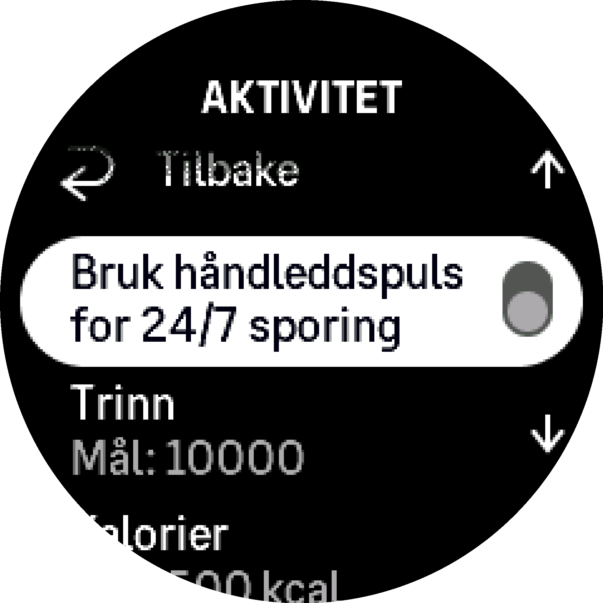 Aktivere pulsinnstillinger