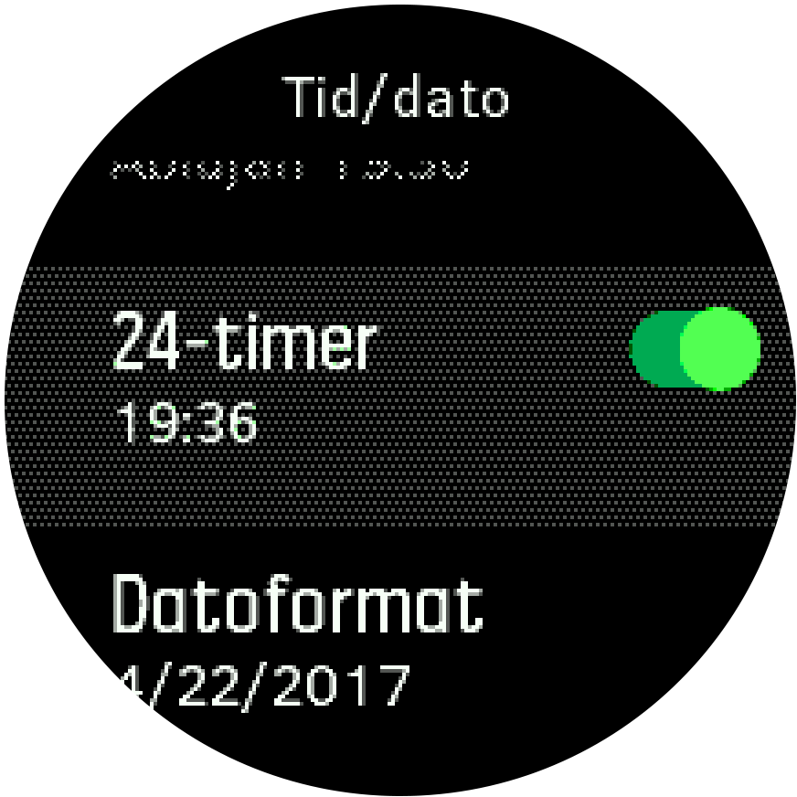 Alarm setting