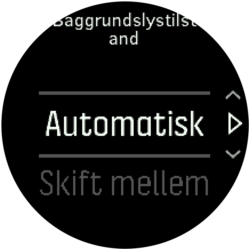 Backlight mode