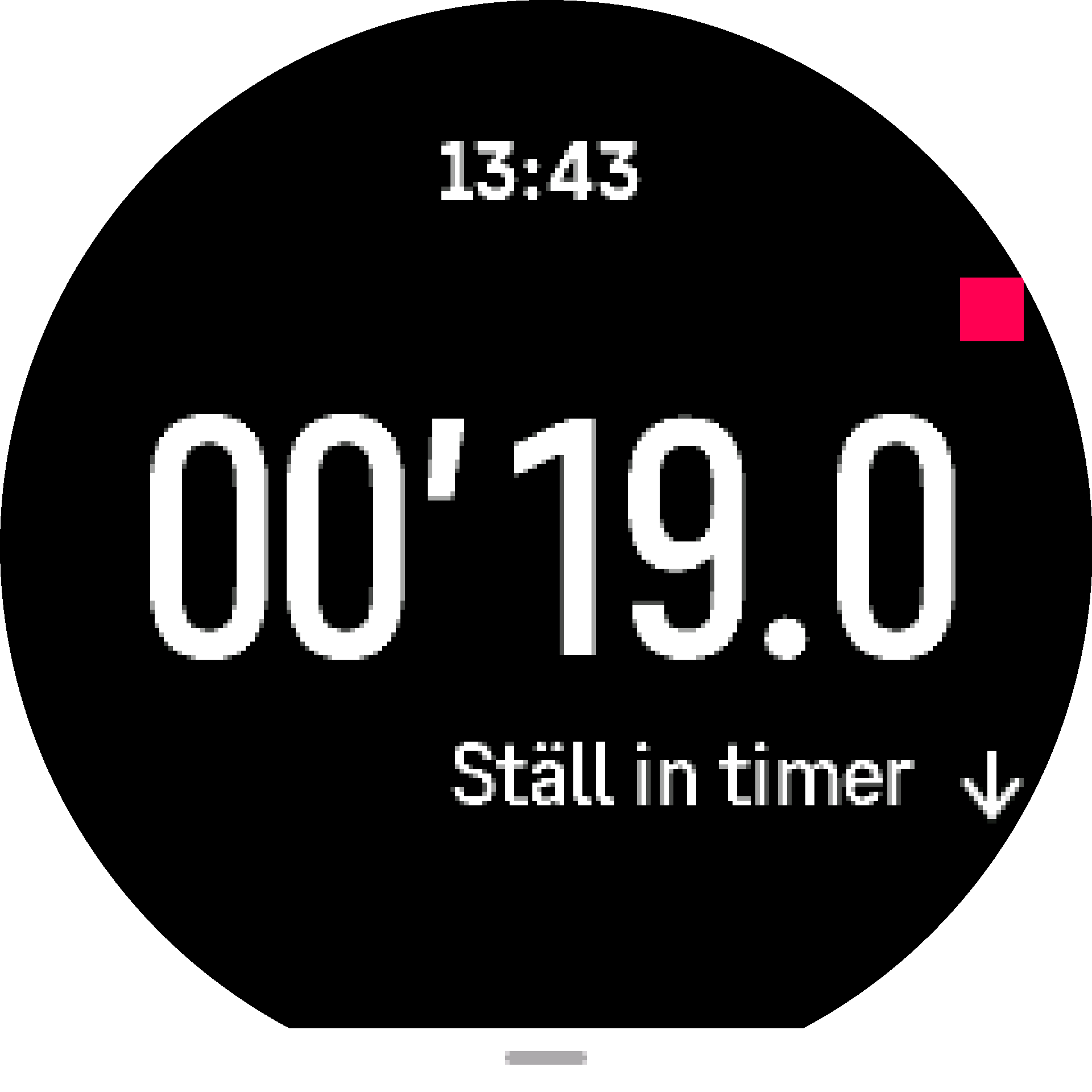 TimerWidget stoppur