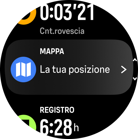 Menu mappa Race