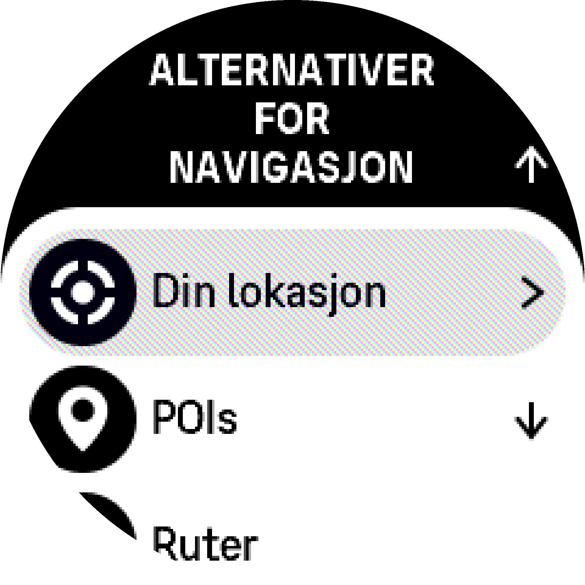 navigasjonsvalg S9PP
