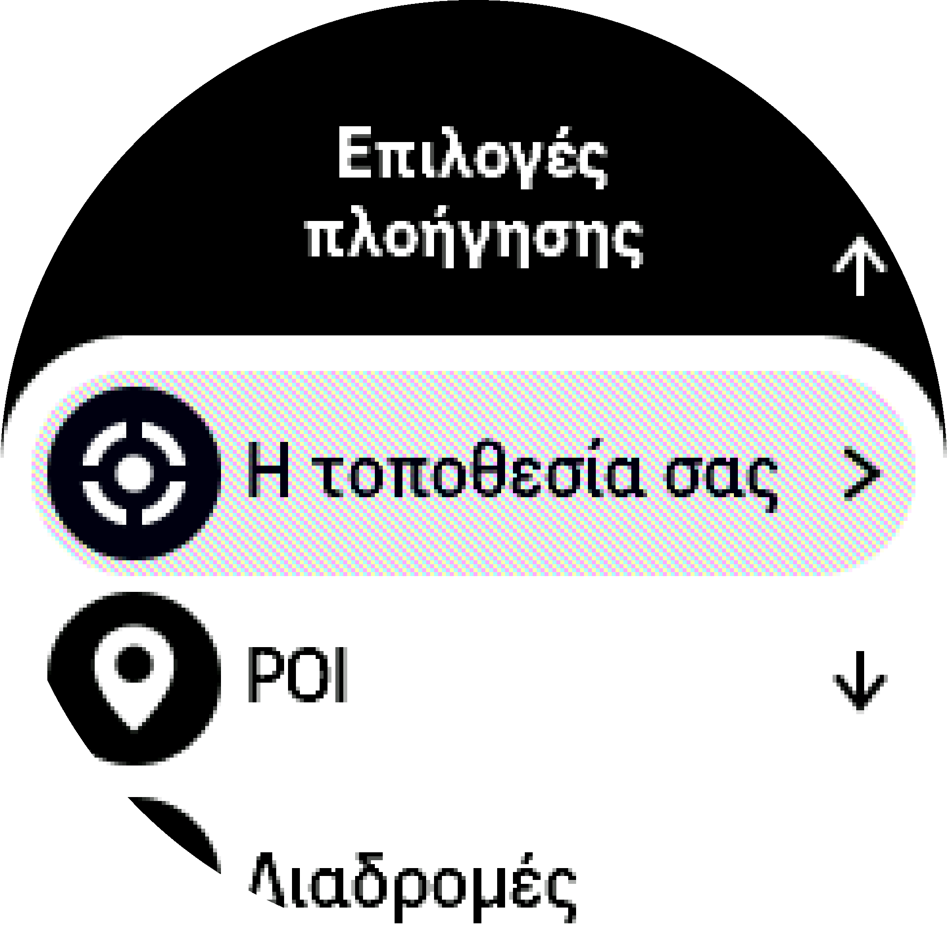 Επιλογές πλοήγησης S9PP