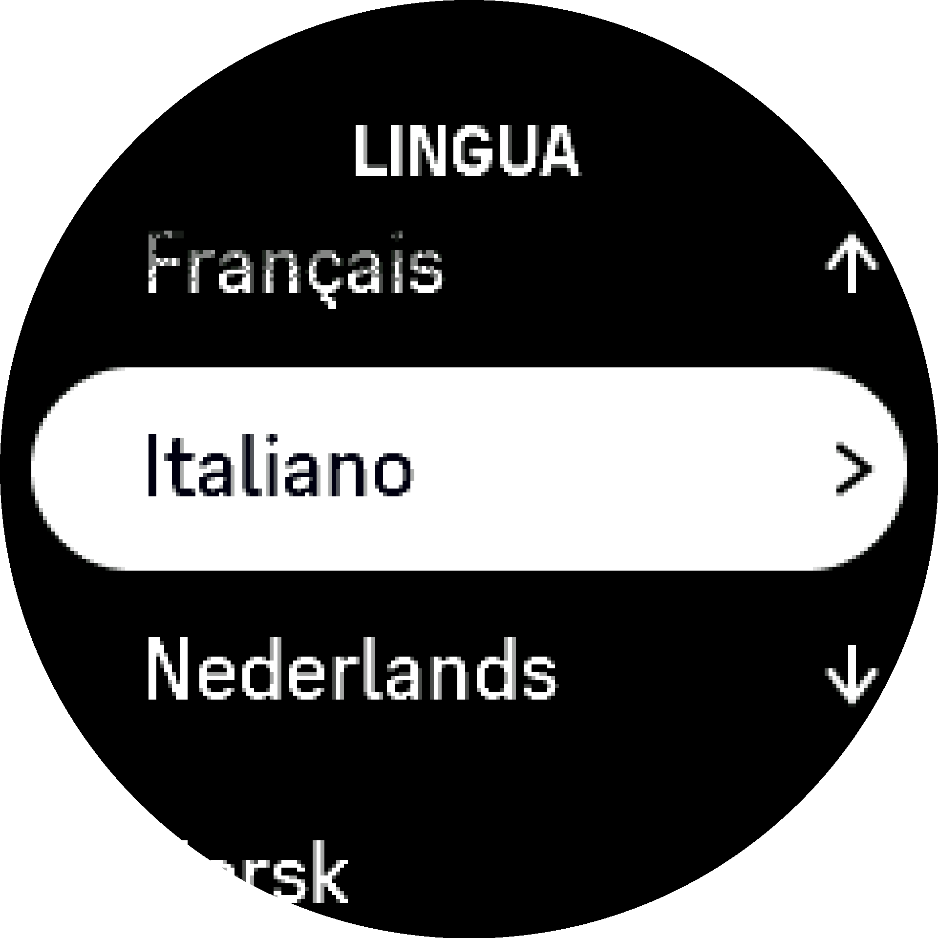 Seleziona la lingua S9PP