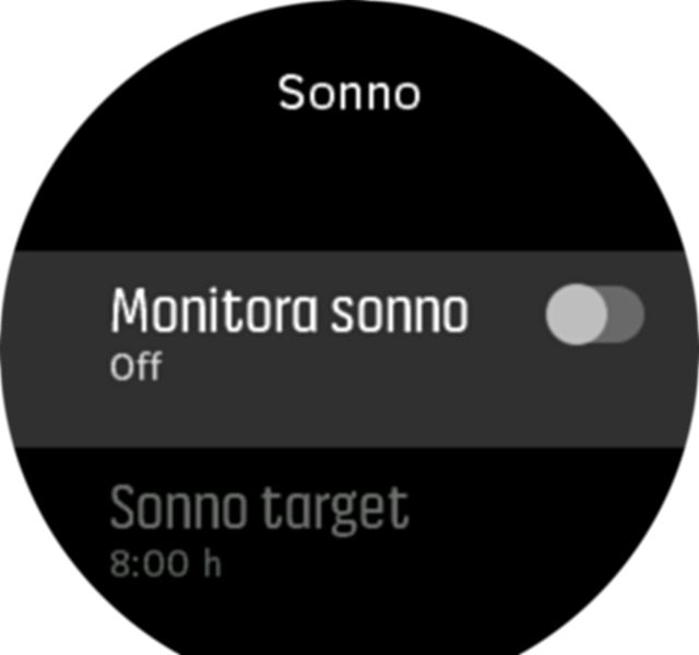 sleeptracking setting UltraSport