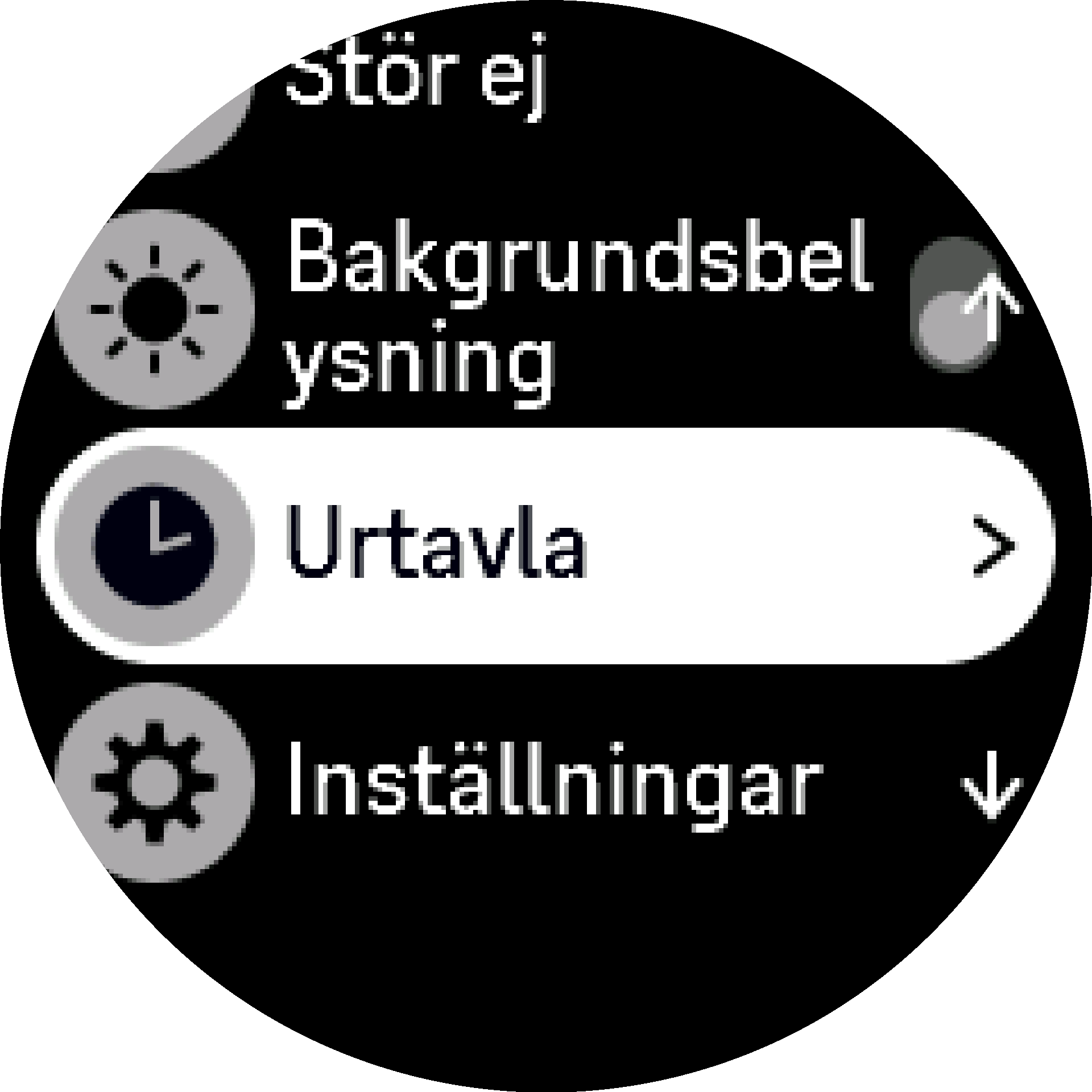 urtavla-inställning S9PP