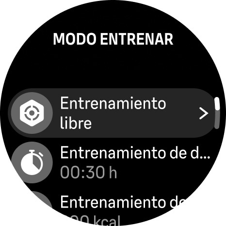 training mode