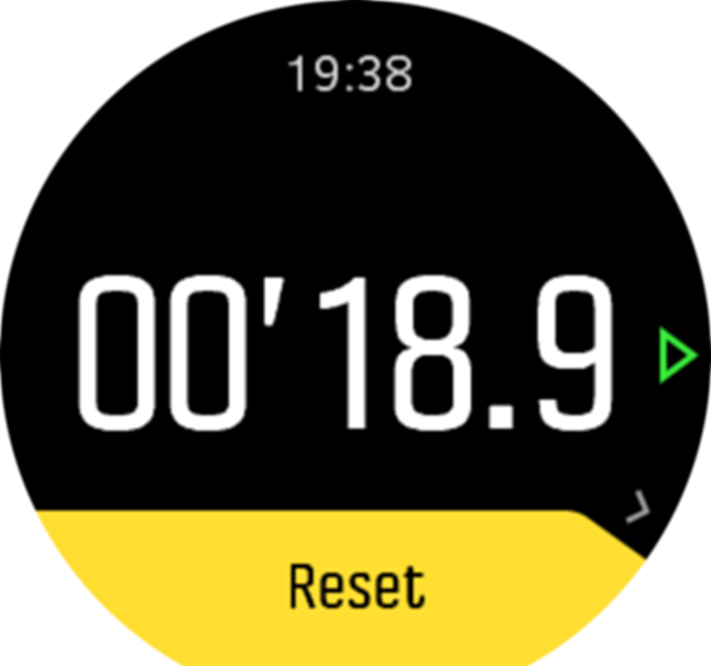 Stopwatch pause resume