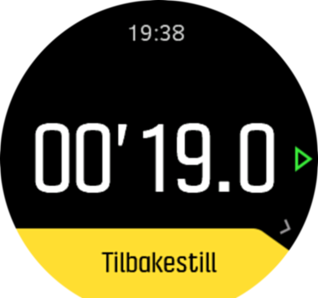 Stopwatch pause resume