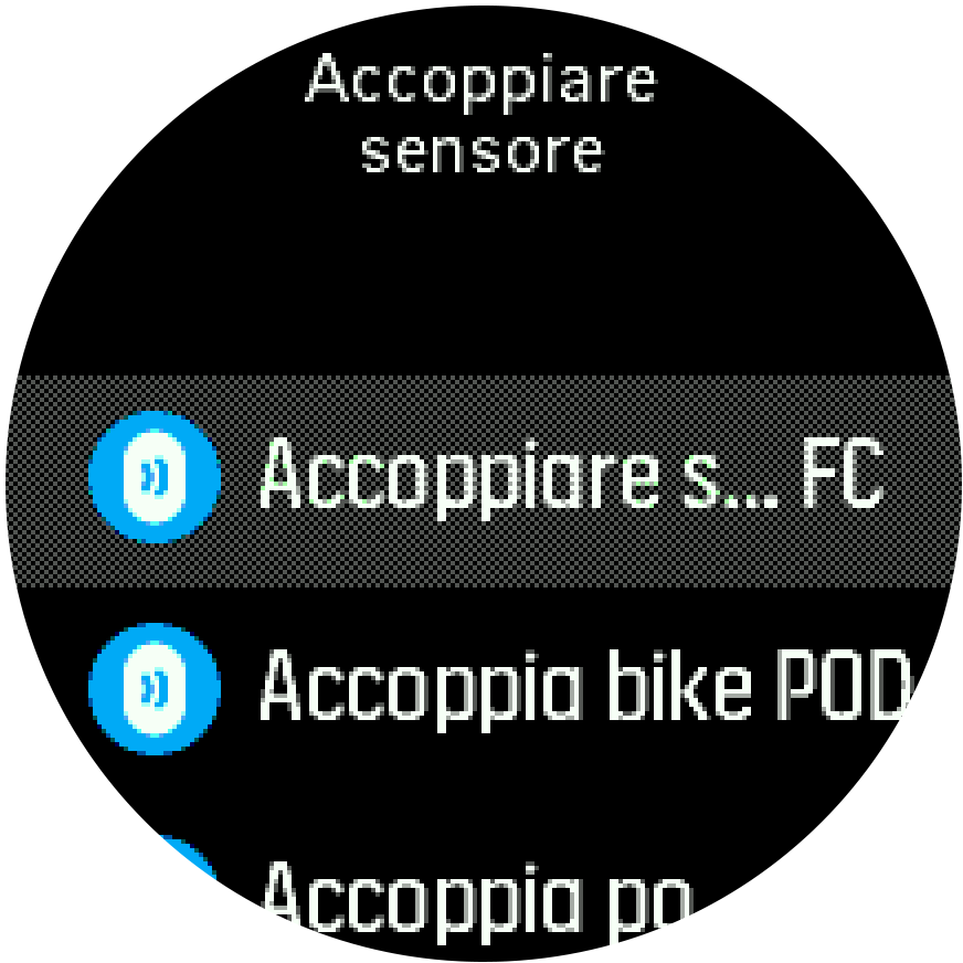 Trainer elenco sensori 