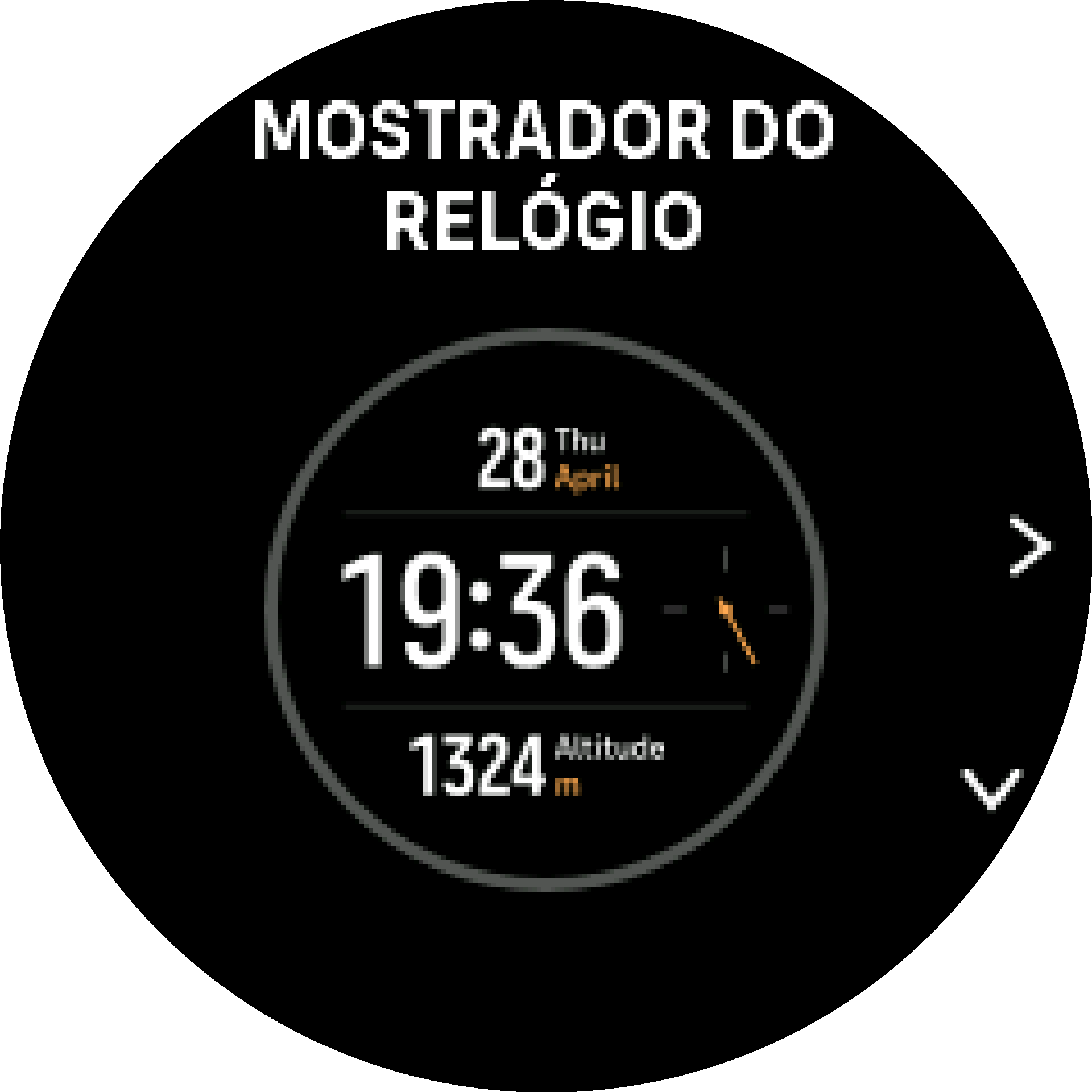 cor do mostrador do relógio S9PP