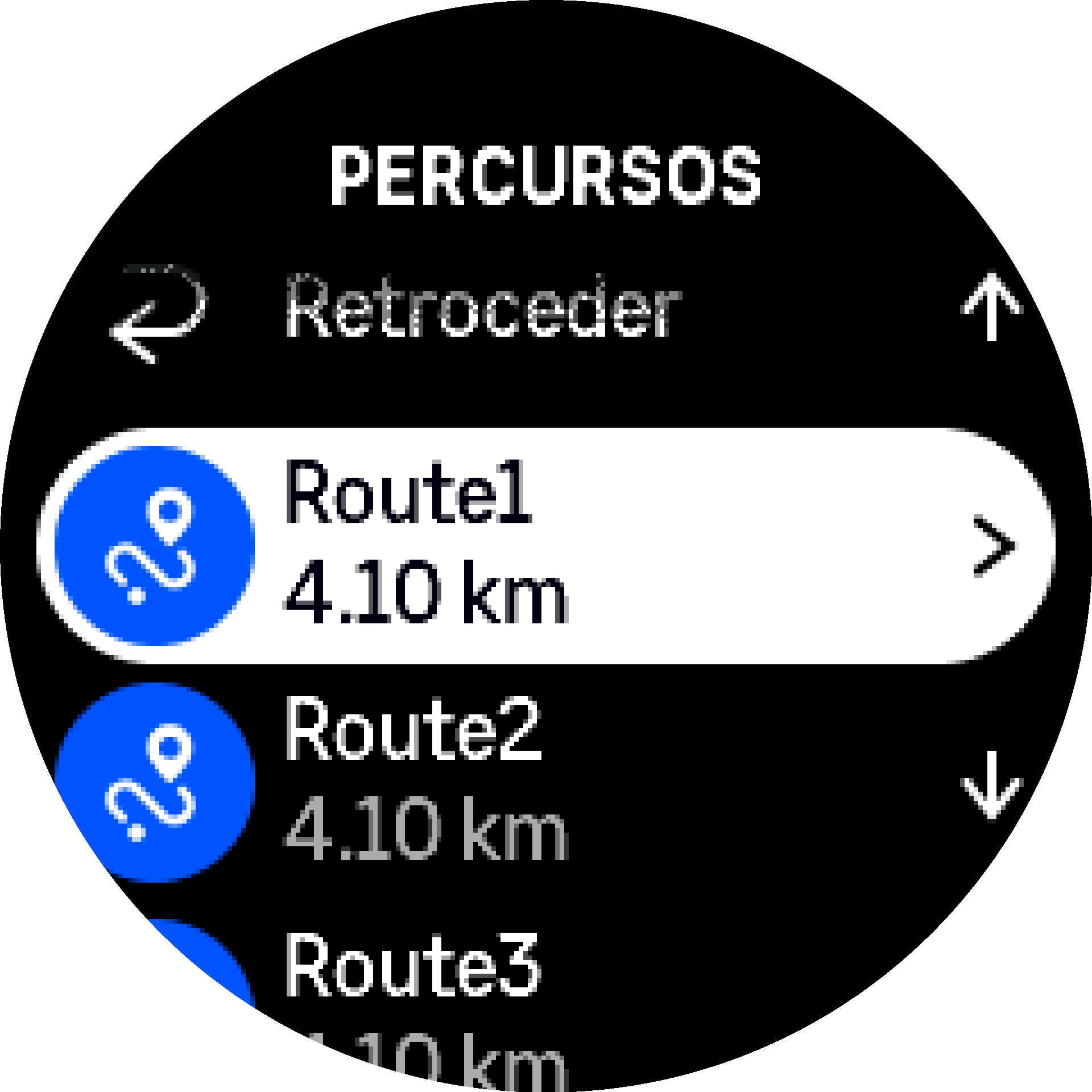 Percursos lista S9PP