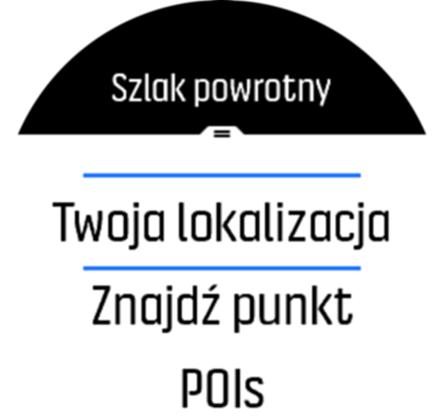 Przewiń do pozycji Znajdowanie punktu wyjściowego zegarka Spartan