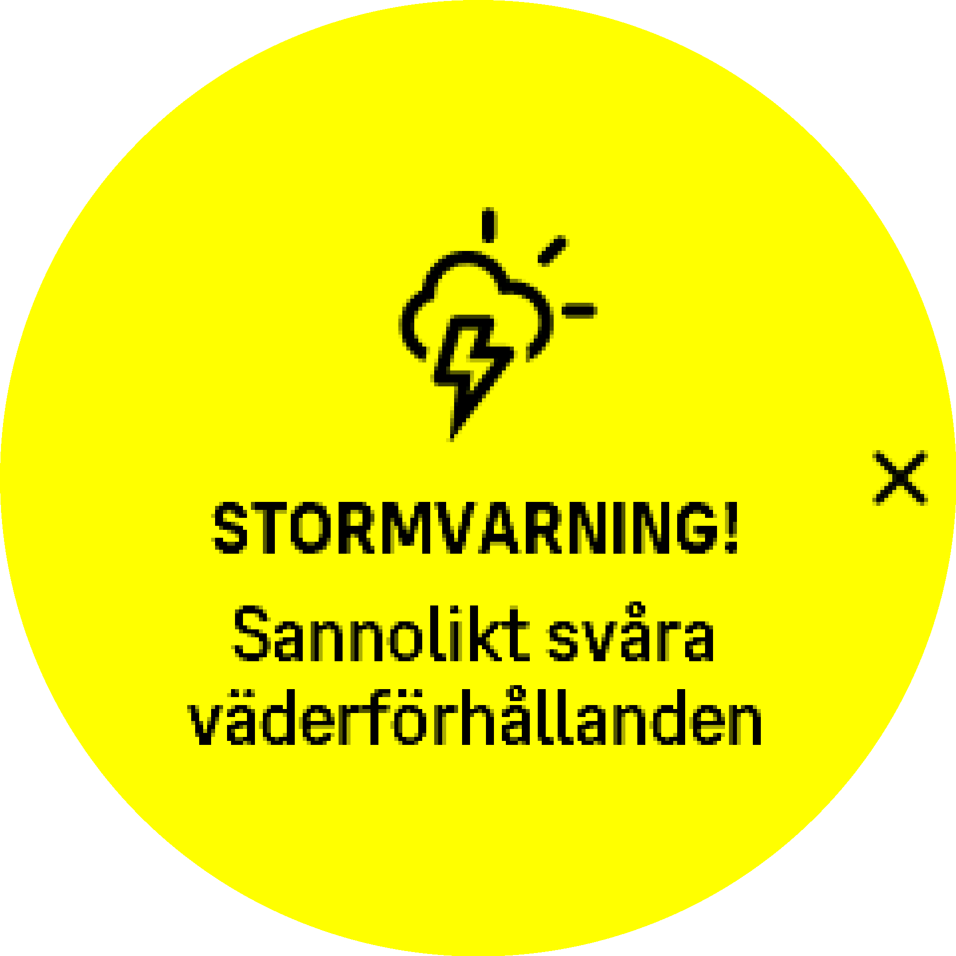 Stormvarning aktiv S9PP