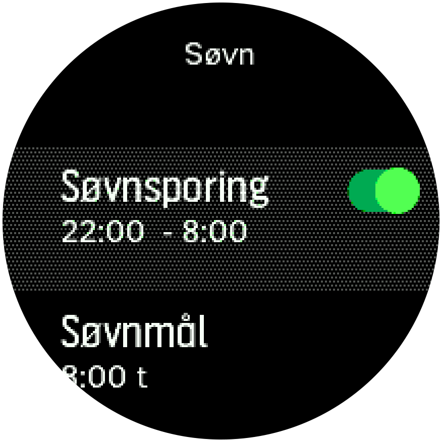 sleeptracking setting Trainer