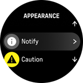 appearance notify caution