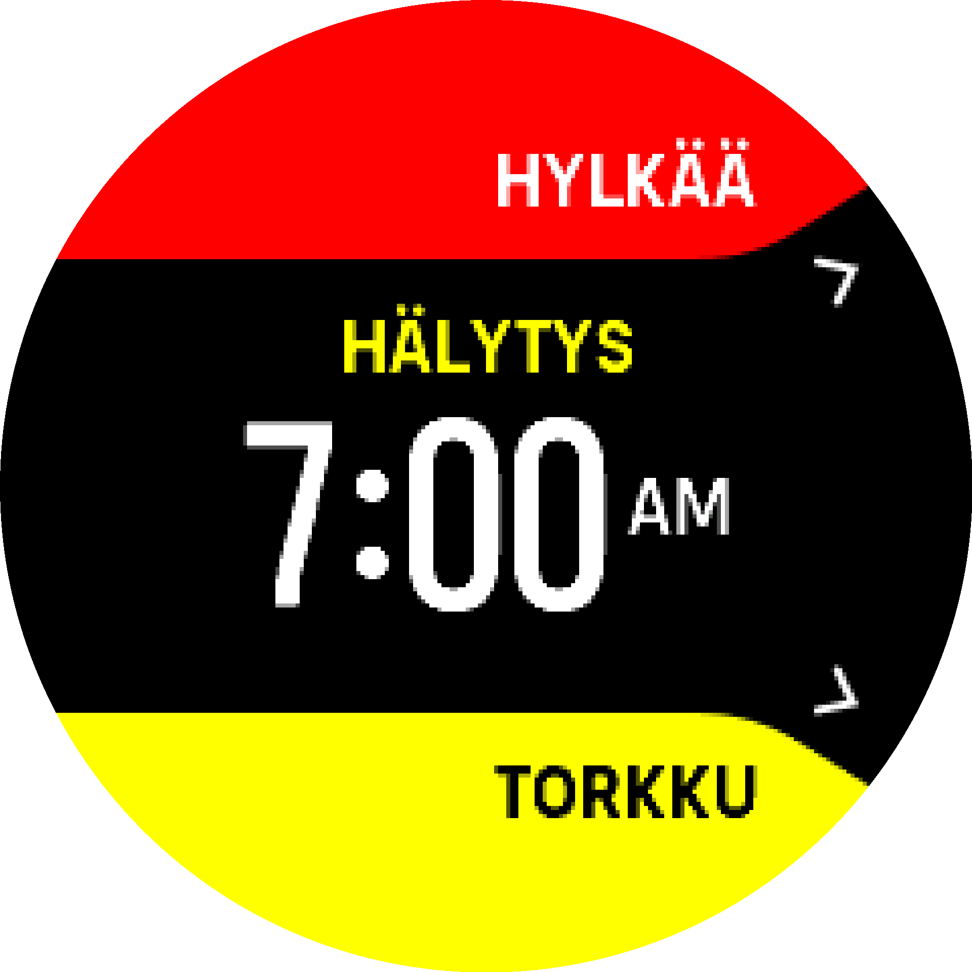 Herätyksen kuittaus torkku S9PP