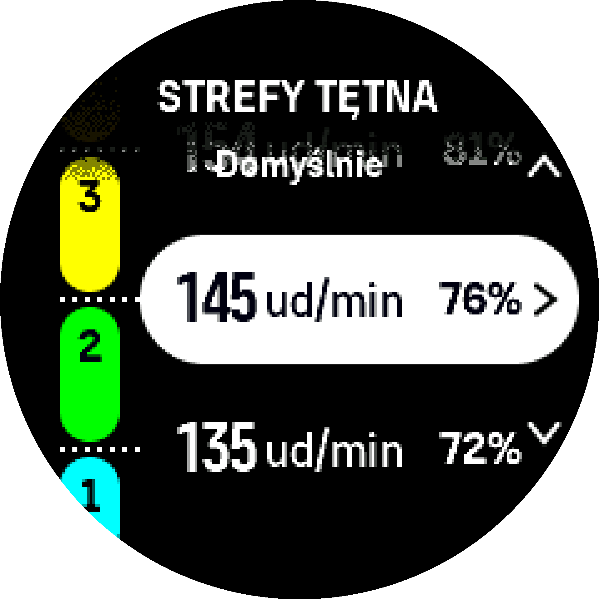Default HR zone S9PP