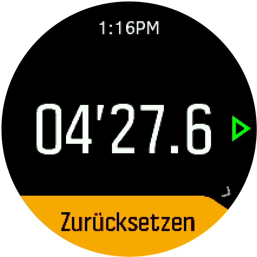 Stopwatch pause resume Trainer