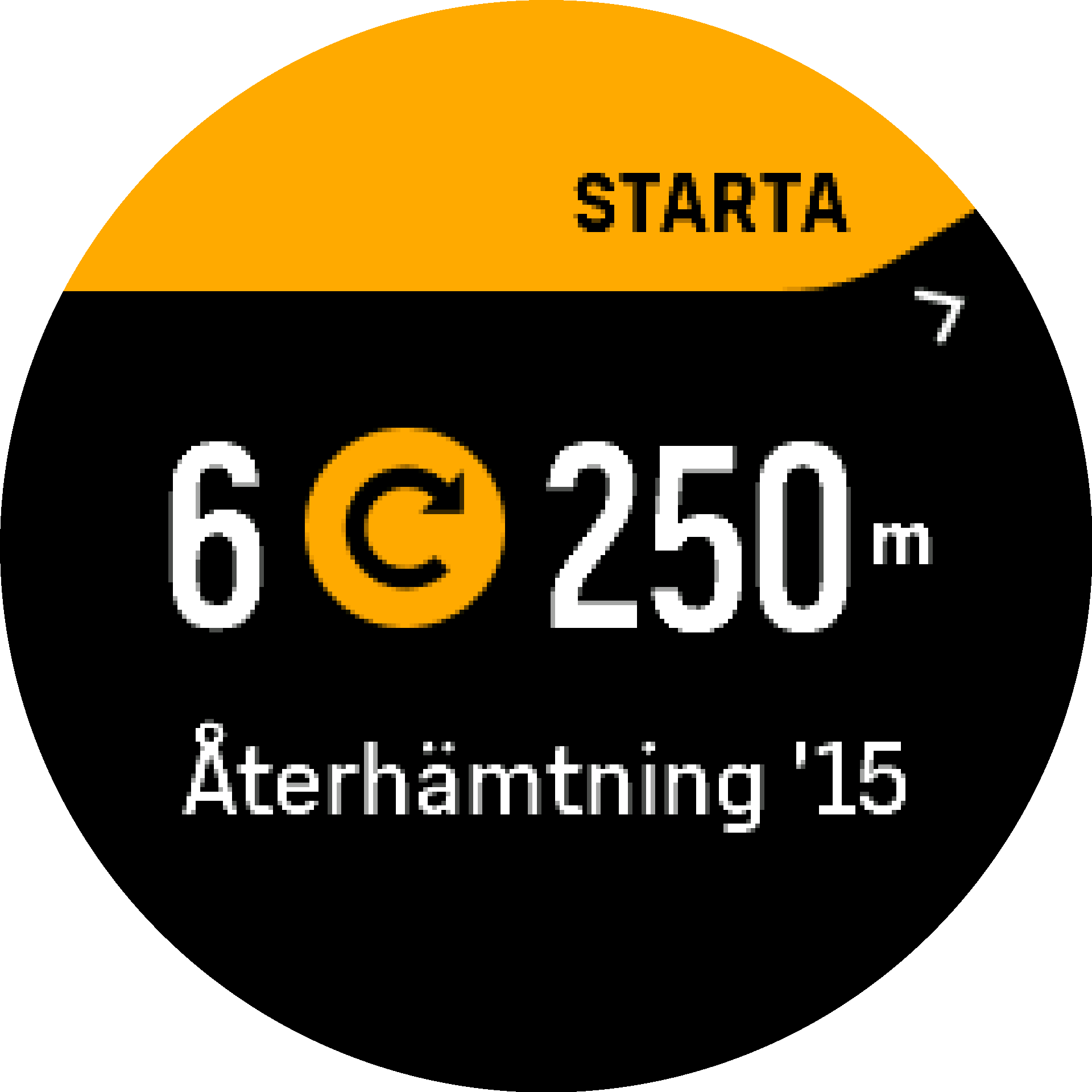 Start av intervallträning S9PP