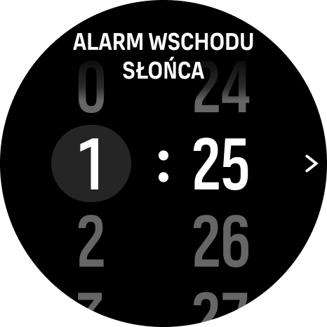 alarm time