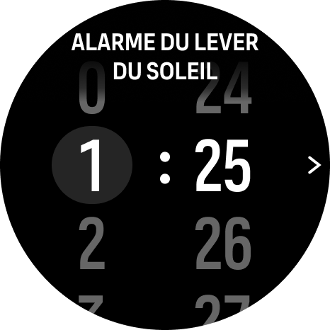 alarm time