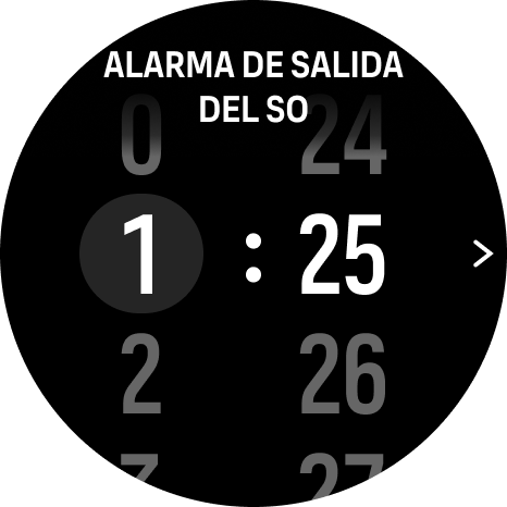 alarm time