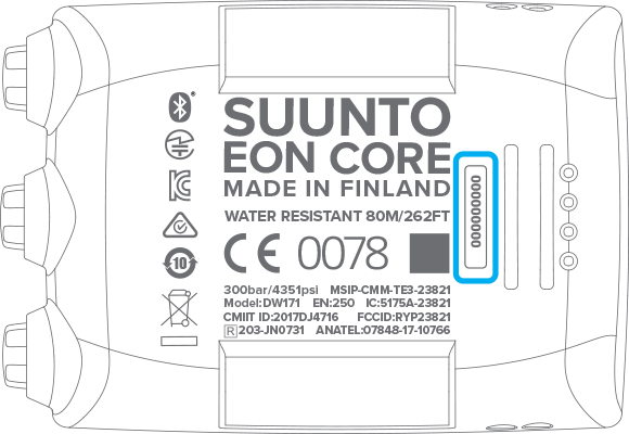 Serial number EON Core