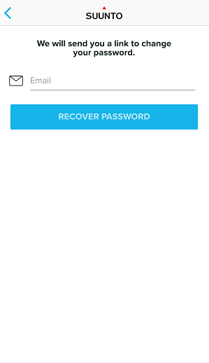 Приложение Suunto для iOS - как изменить пароль - шаг 3
