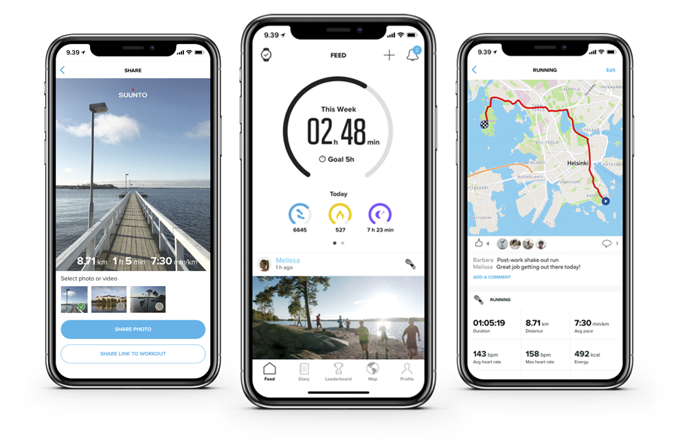 L'appli Suunto est disponible sur l'App Store et Google Play